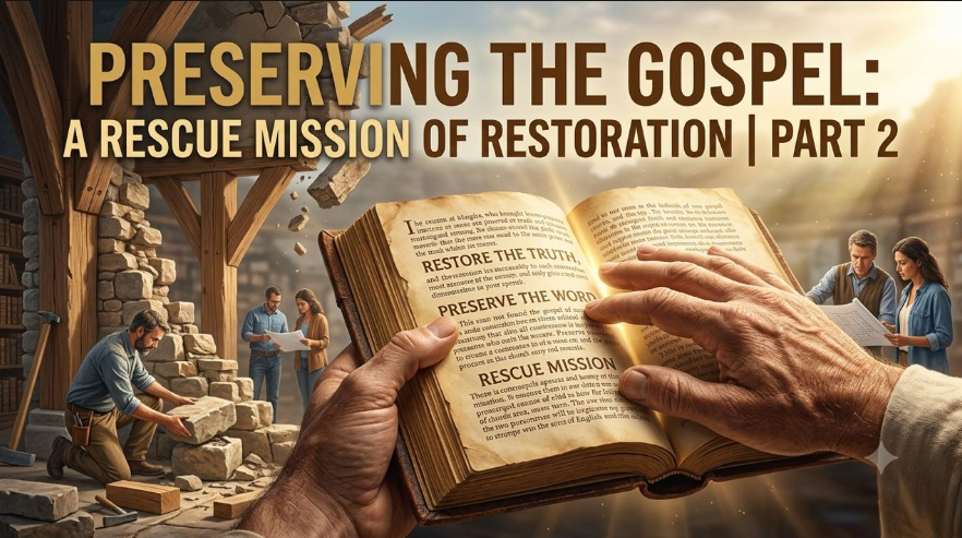 Preserving the Gospel: A Rescue  Mission of Restoration (Part 2)
